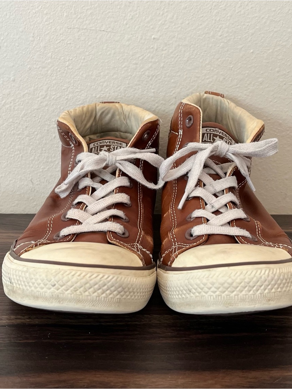 Converse Chuck Taylor Street Mid Brown Leather Men’s 10.5